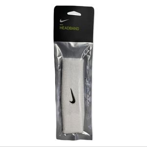 Nike Swoosh Headband - OneSize - Unisex - White - 70% Cotton - Brand New